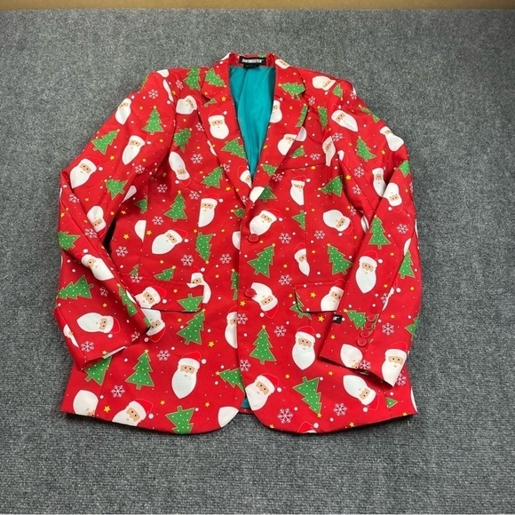 SUITMEISTER Christmas Santa Holiday Suit Pants & Jacket size: Medium -38/40 - Picture 1 of 13